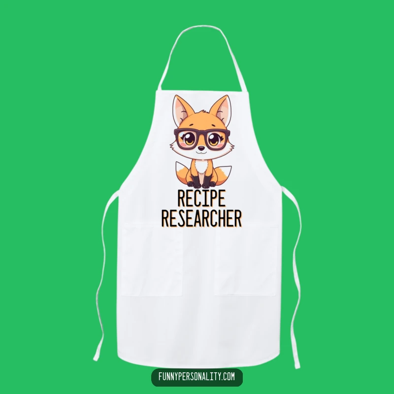 Funny Fox Apron: Cook with Curiosity, Smart & Stylish Funny Gift for Chefs