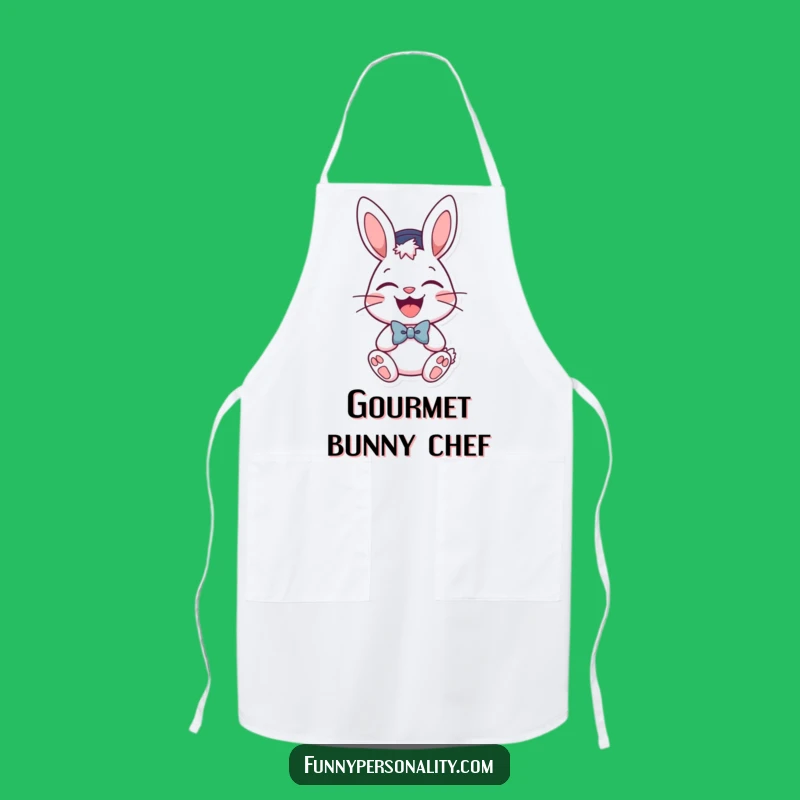 Funny Bunny Host Apron: Cook with Cheer - Perfect Gift