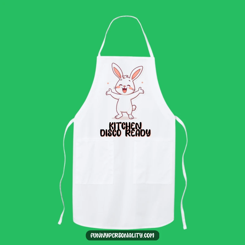 Funny Bunny Dance Apron: Cook with Rhythm & Fun!