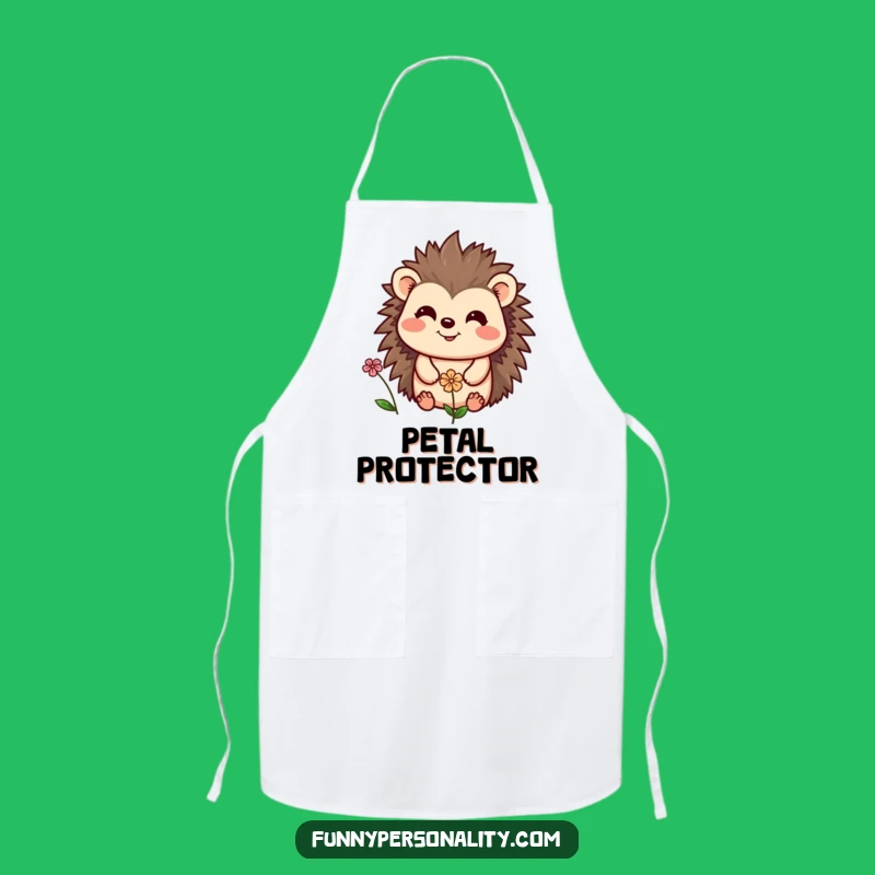 Funny Hedgehog & Flower Apron: Cook with Cute & Cheerful Style