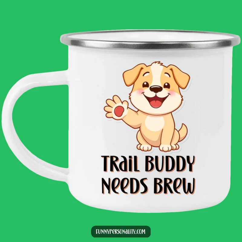 Funny Dog Campfire Mug: Rugged & Humorous Gift for Outdoor Lovers