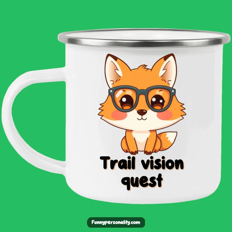 Funny Fox Camping Mug: Hot Drinks for Curious Explorers, Perfect Gift