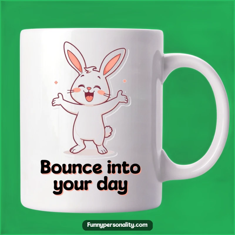 Funny Bunny Dance Mug: Get Your Hop On! Perfect Funny Gift!