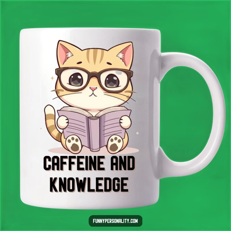 Funny Cat Librarian Mug: Nerdy Reader for a Perfect Gift