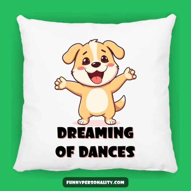 Comfy Funny Dog Pillow: Cozy Comfort with a Dancing Dog Design
