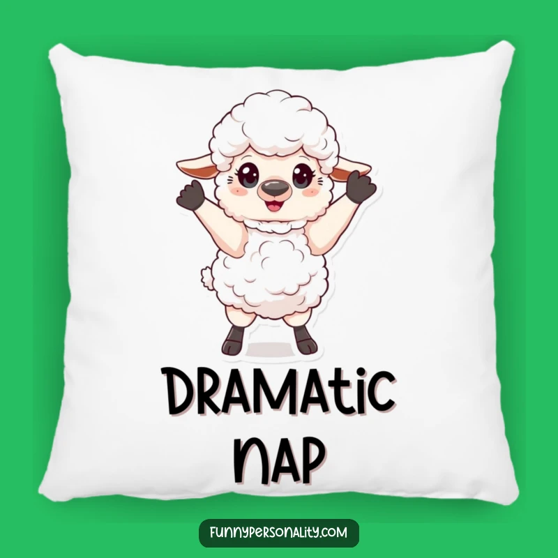 Funny Sheep Pose Pillow: Theatrical Character Accent, Perfect Funny Gift