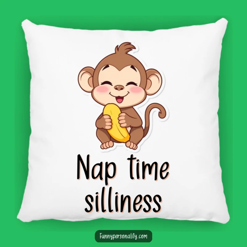 Funny Monkey Pillow - Silly Face Comfort with a Banana