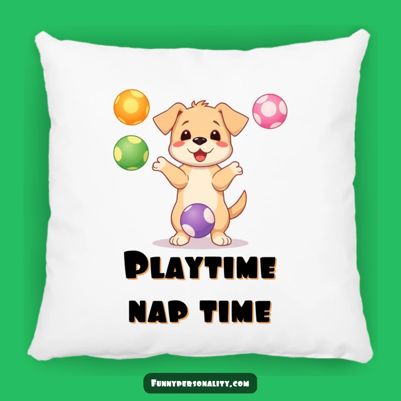 Funny Puppy Juggling Pillow - Playful Decor for Cozy Fun