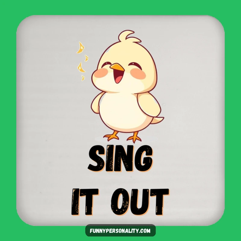 Funny Bird Coaster - Protect Surfaces with a Song