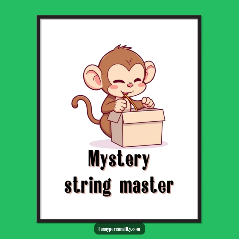 Funny Monkey Prank Poster: Decorate with Mischief and This Hilarious Character's Art