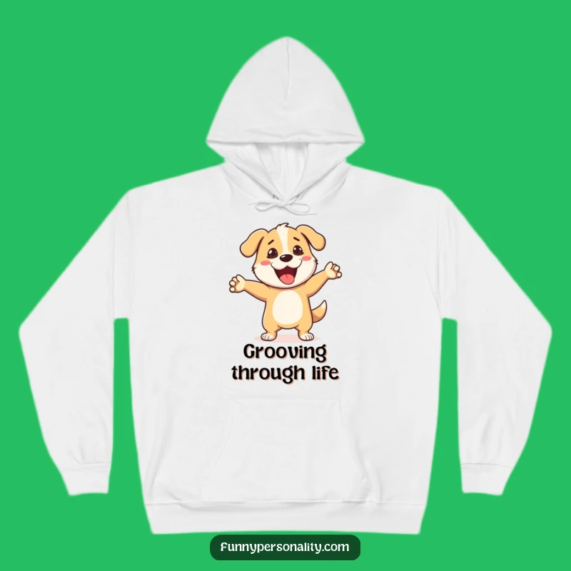 Cozy Funny Dog Hoodie: Warmth and Fun with a Dancing Dog Design