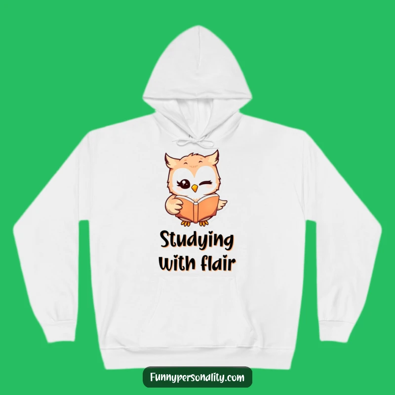 Cozy Funny Owl Book Lover Hoodie: Warm and Hilarious Reader Gift