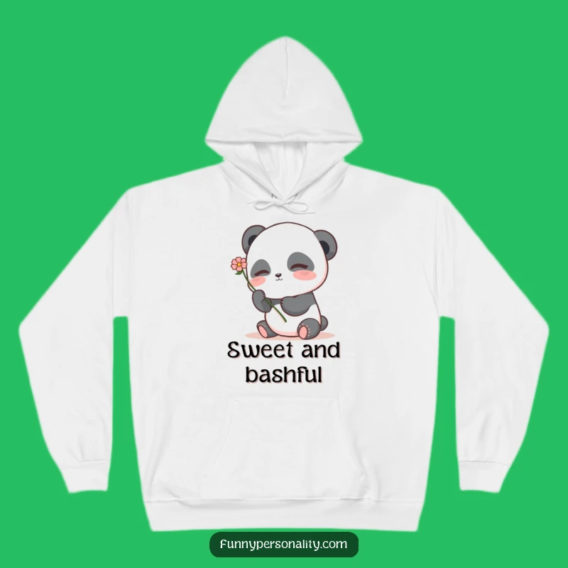 Cozy Shy Panda Hoodie: Gentle Comfort, Perfect Sweet Gift for Her