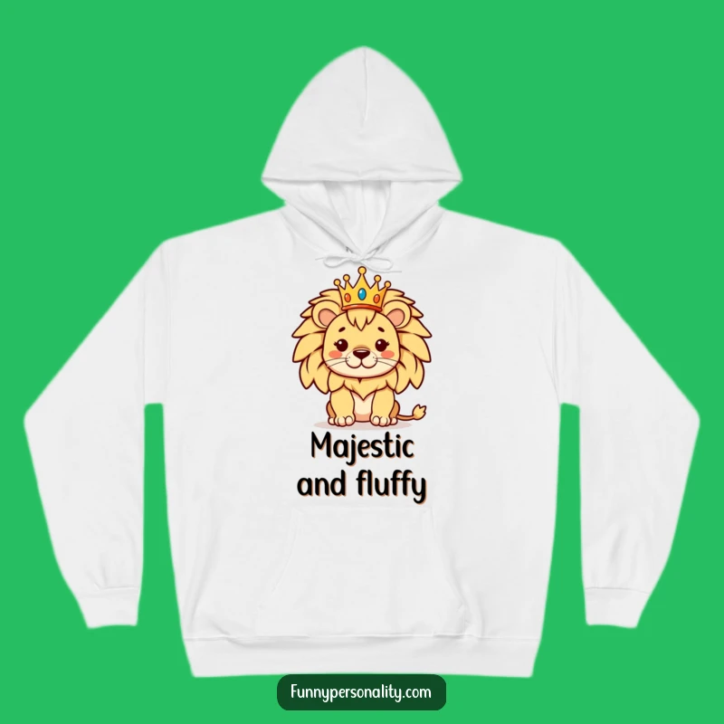 Funny Proud Lion Crown Hoodie: Cozy Comfort & Royal Style