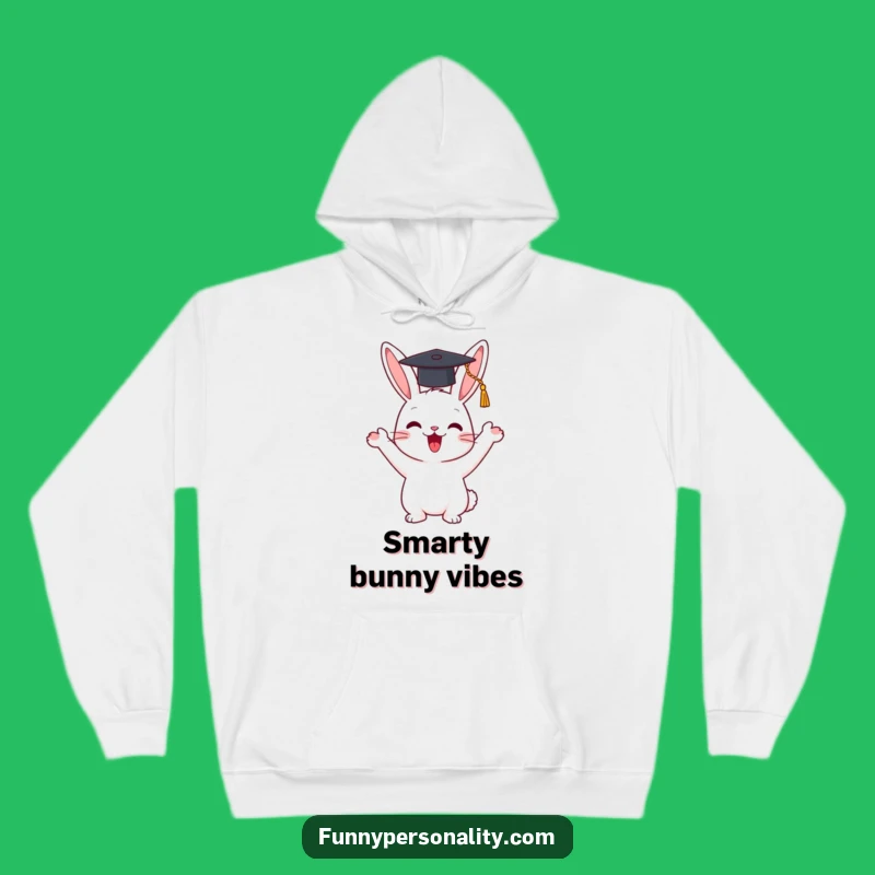 Funny Rabbit Hoodie - Graduating Character, Warm and Hilarious Gift