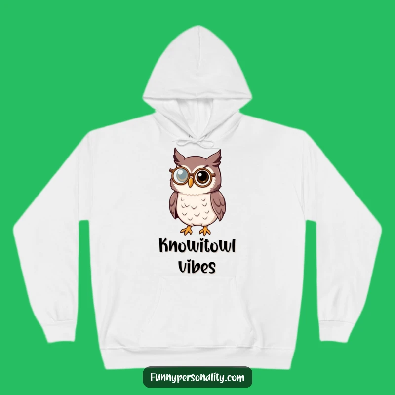 Cozy Wise Owl Hoodie: Intellectual Comfort, Perfect Gift for Thinkers