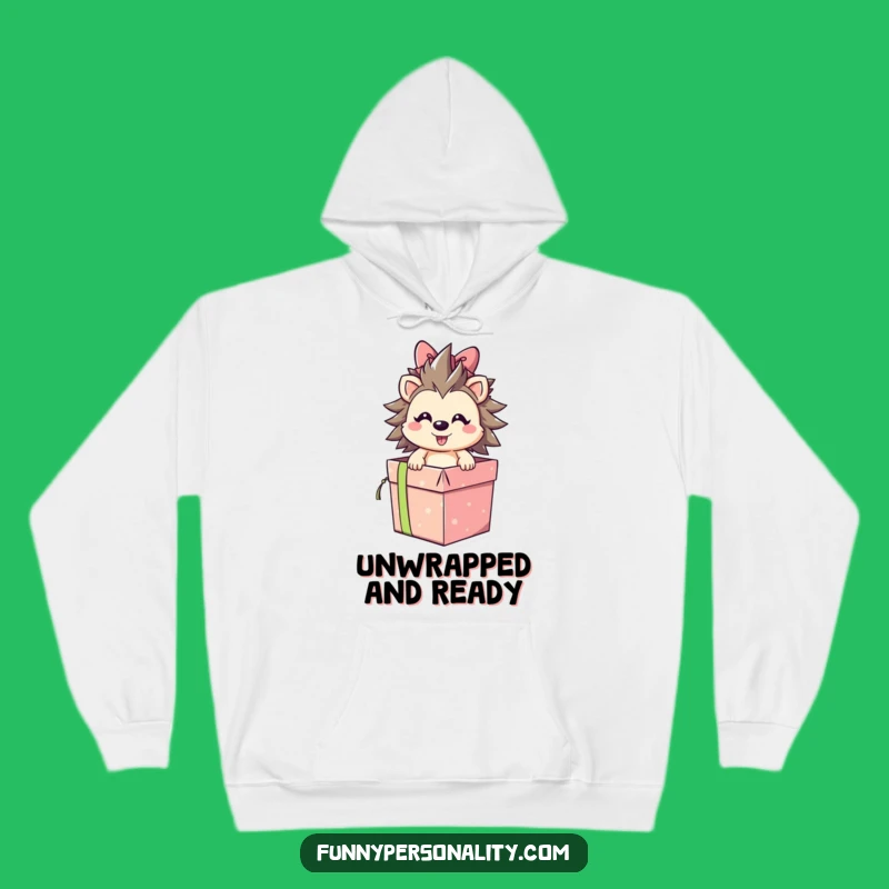 Cozy Funny Hedgehog Gift Hoodie: Warm and Hilarious Surprise Gift