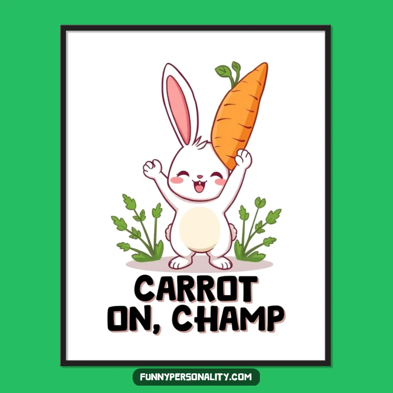 Free Printable Wall Art: Rabbit's Giant Carrot Whimsical Downloadable Decor