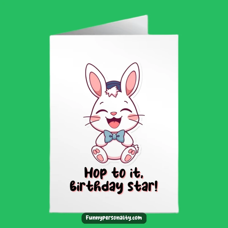 Free Printable Birthday Card: Laughing Bunny, Dapper Gentleman, Funny Downloadable Gift