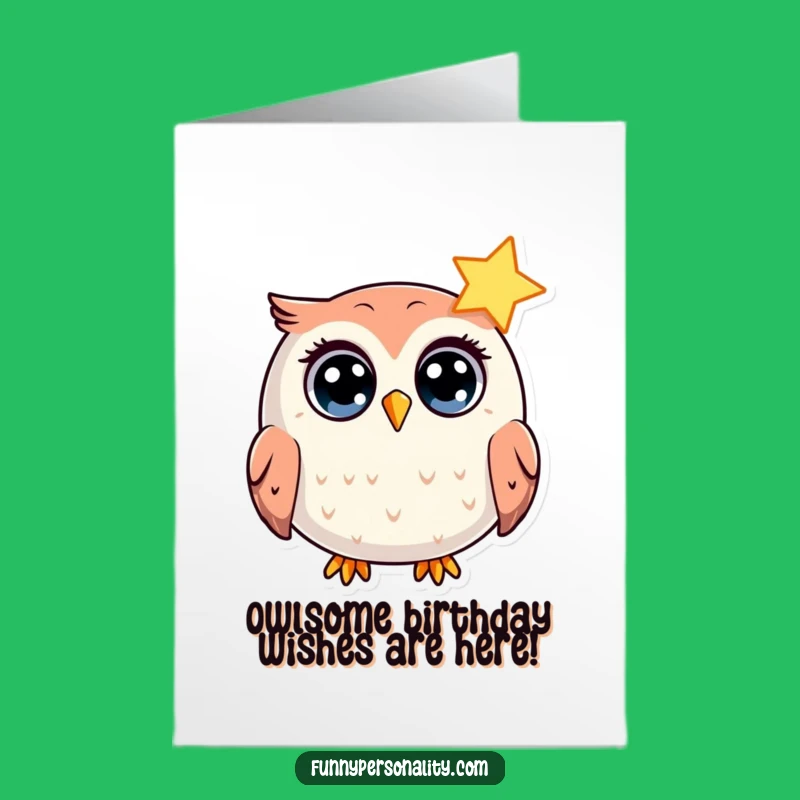 Free Printable Owl Birthday Card: Funny Surprise Star Design for Downloadable Laughs