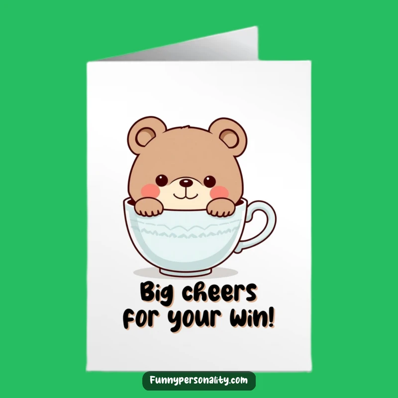 Free Printable Congratulations Card: Curious Bear, Celebrate Big, Print at Home Fun