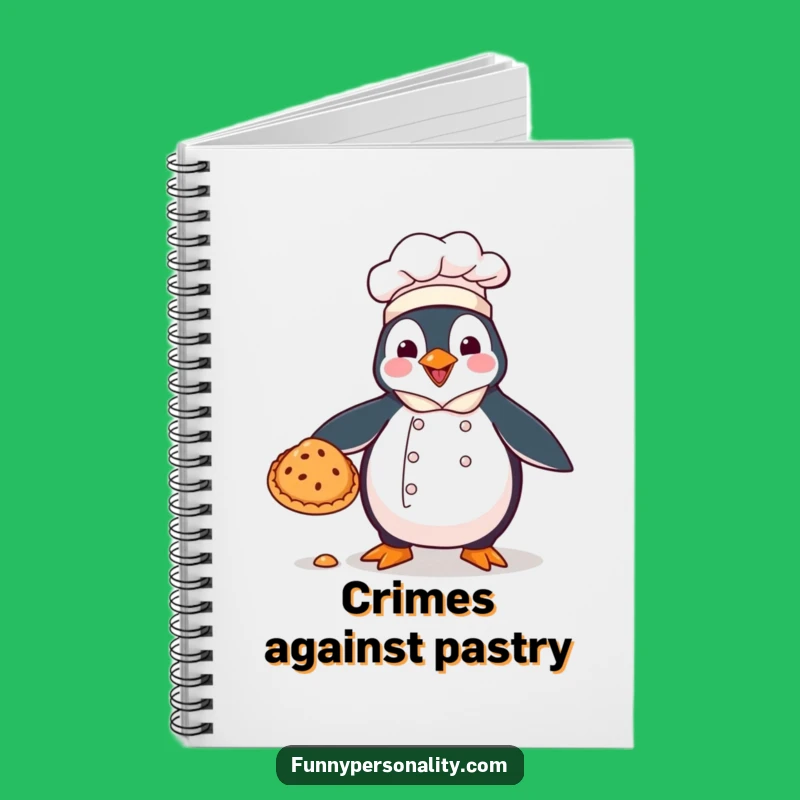 Funny Penguin Chef Notebook: Recipe for Laughter in Every Entry