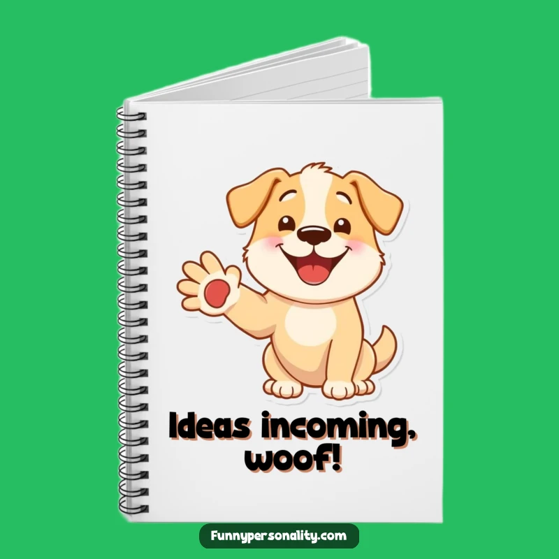 Funny Dog Ideas Notebook: Humorous Gift for Dog Owners & Writers