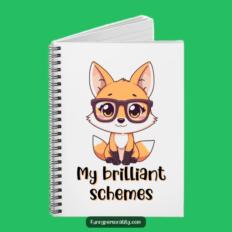 Funny Fox Notebook: Jot Down Clever Ideas, Perfect Funny Gift for Thinkers