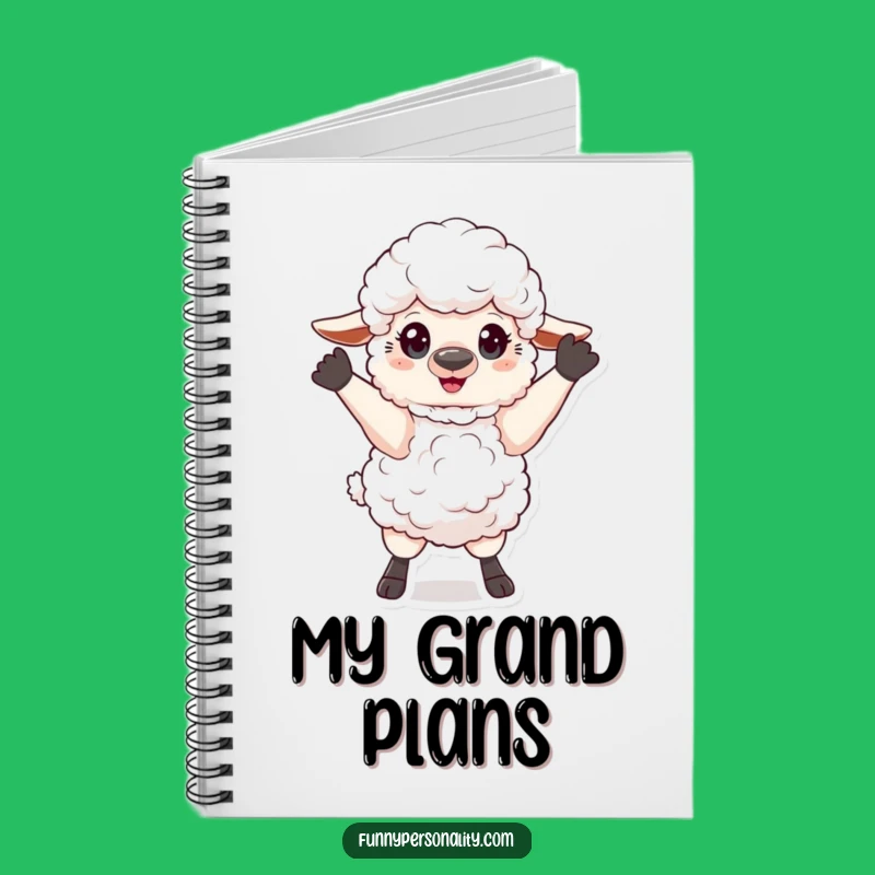 Funny Sheep Pose Notebook: Journal Theatrical Character, Ideal Funny Gift