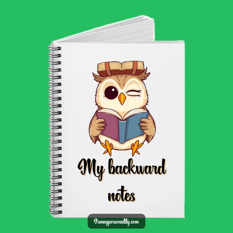 Funny Winking Owl Book Notebook: Jot Down Clever Ideas