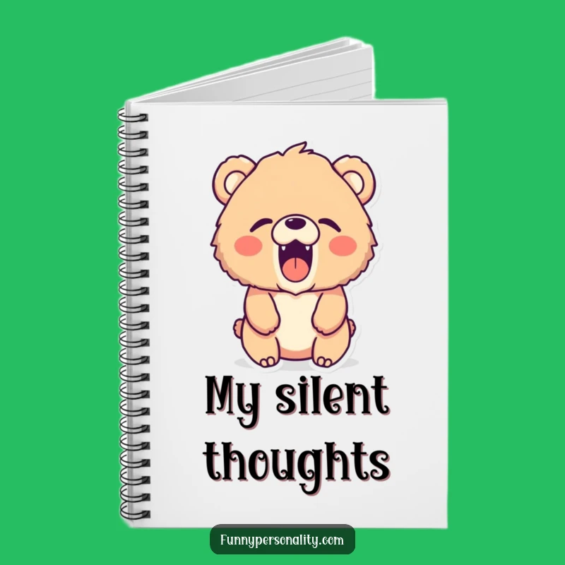 Funny Bear Notebook: Tiny Roars, Big Ideas, Perfect Funny Gift for Writers