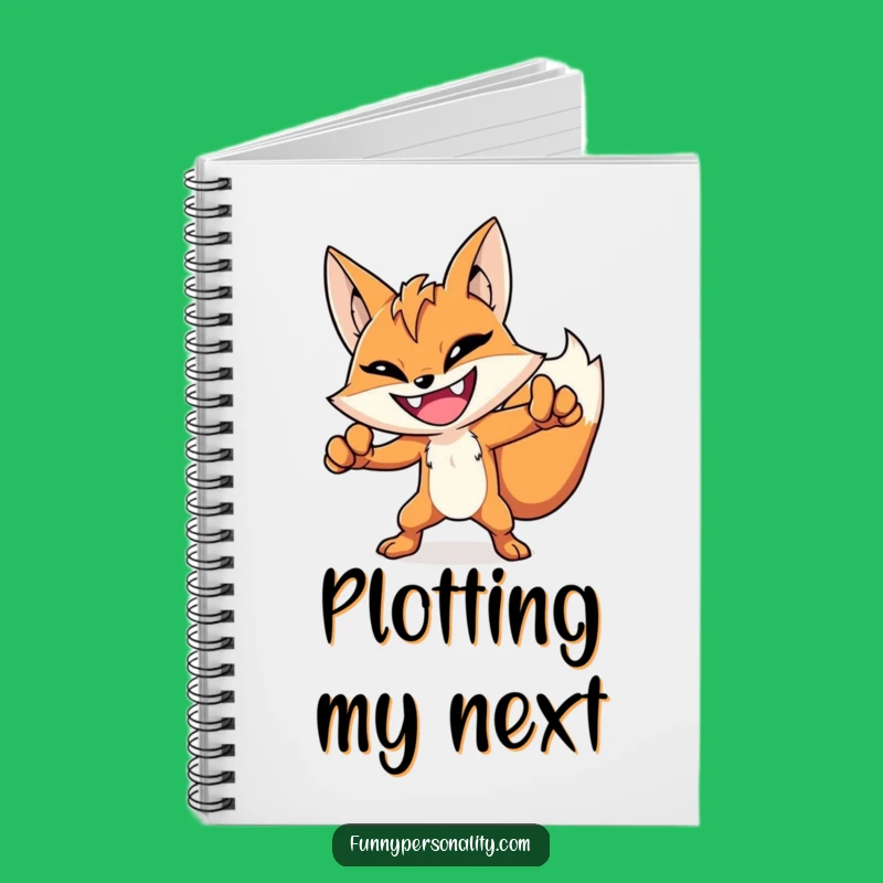 Funny Hero Fox Notebook: Jot Down Your Heroic Plans and Adventures