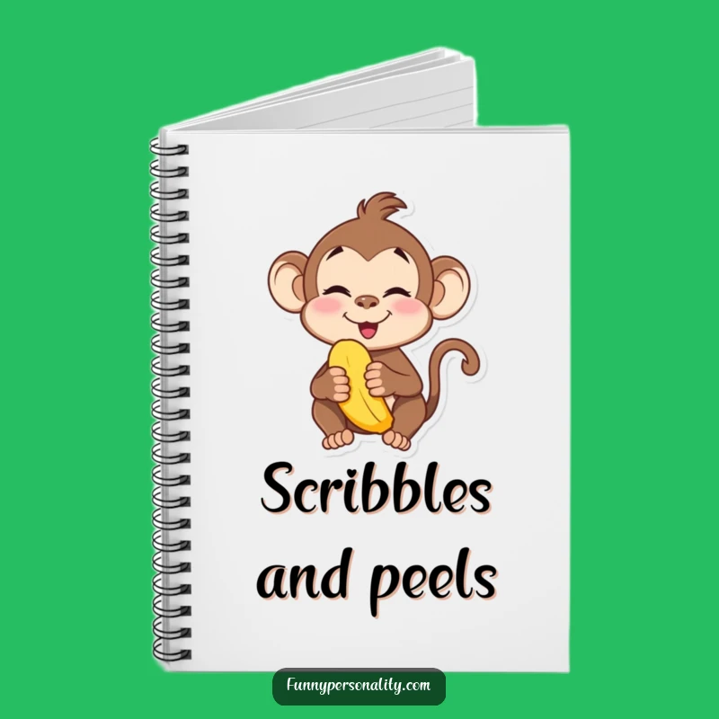 Funny Monkey Notebook - Jot Down Silly Ideas with Bananas