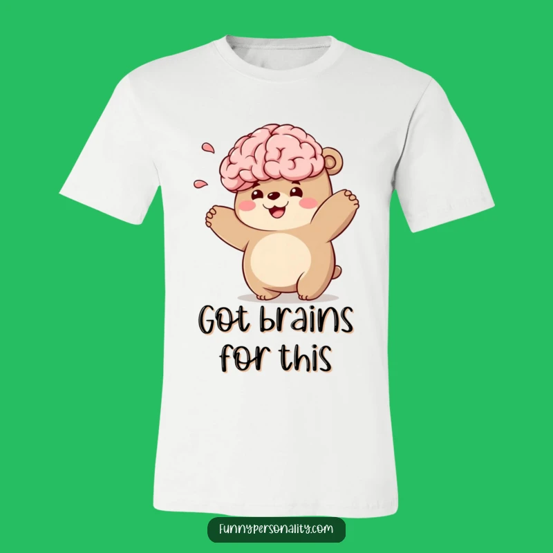 Funny Bear Brain Toss T-Shirt: Quirky & Smart Tee for Witty People