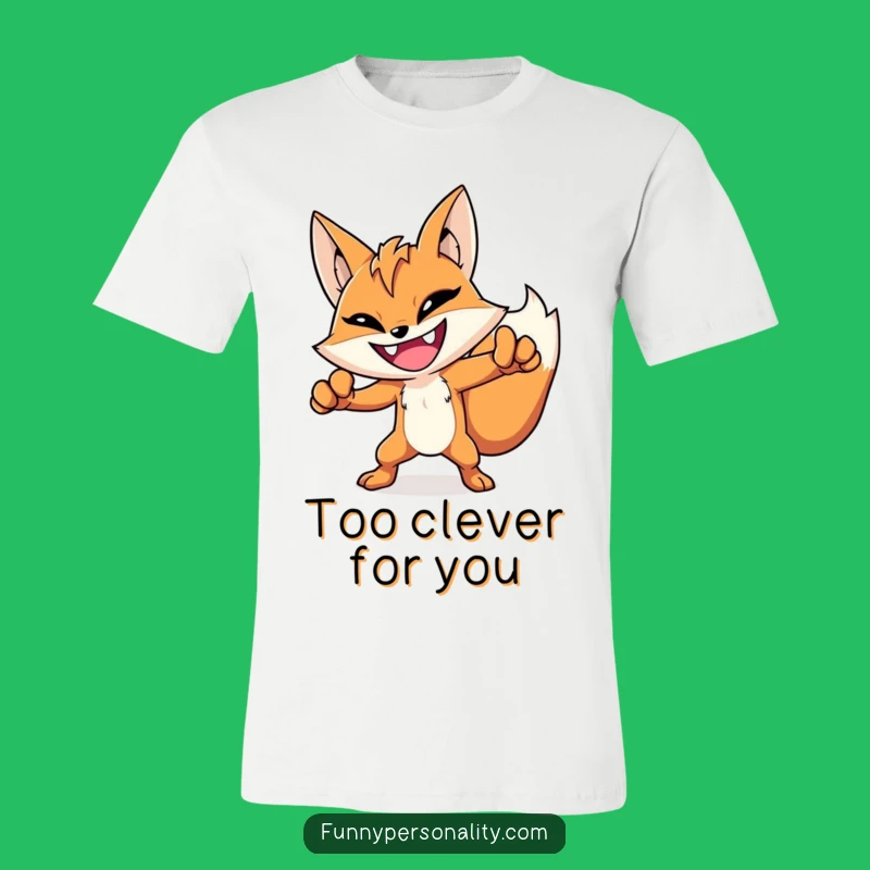 Funny Hero Fox T-Shirt: Show Off Your Boldness with This Dramatic Tee