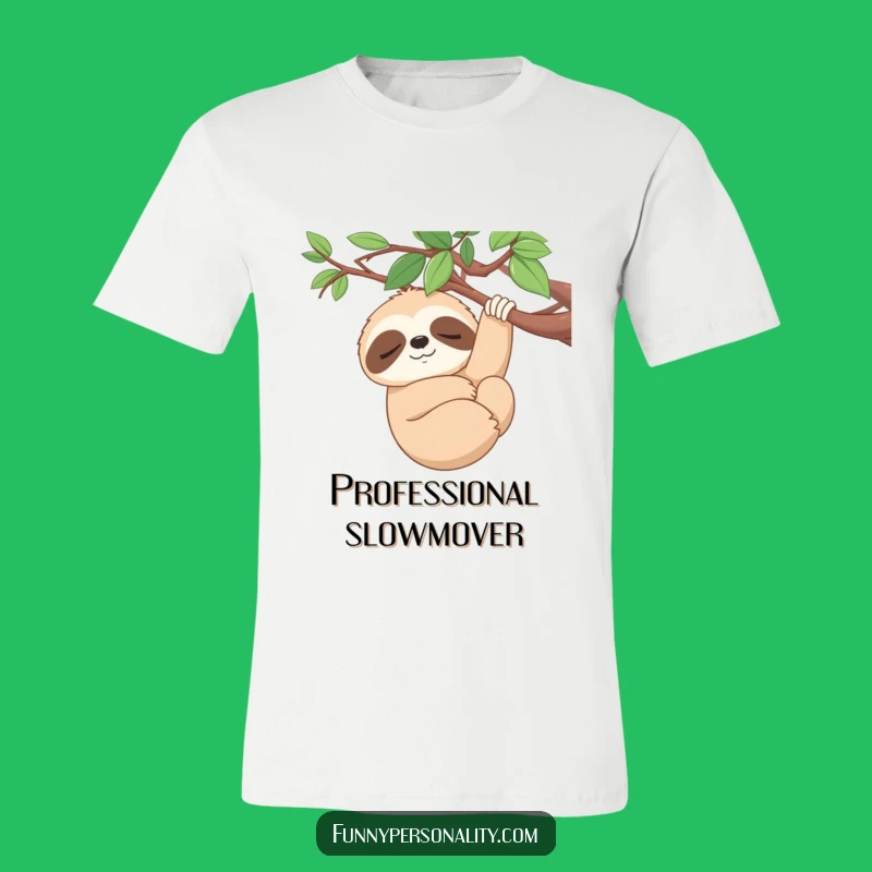 Funny Sleepy Sloth T-Shirt: Serene Hanging Style, Chill Funny Gift