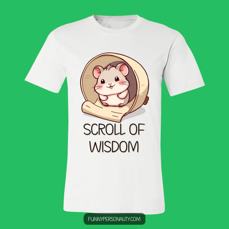 Funny Curious Hamster T-Shirt: Scroll Surprise Fun, Awesome Funny Gift