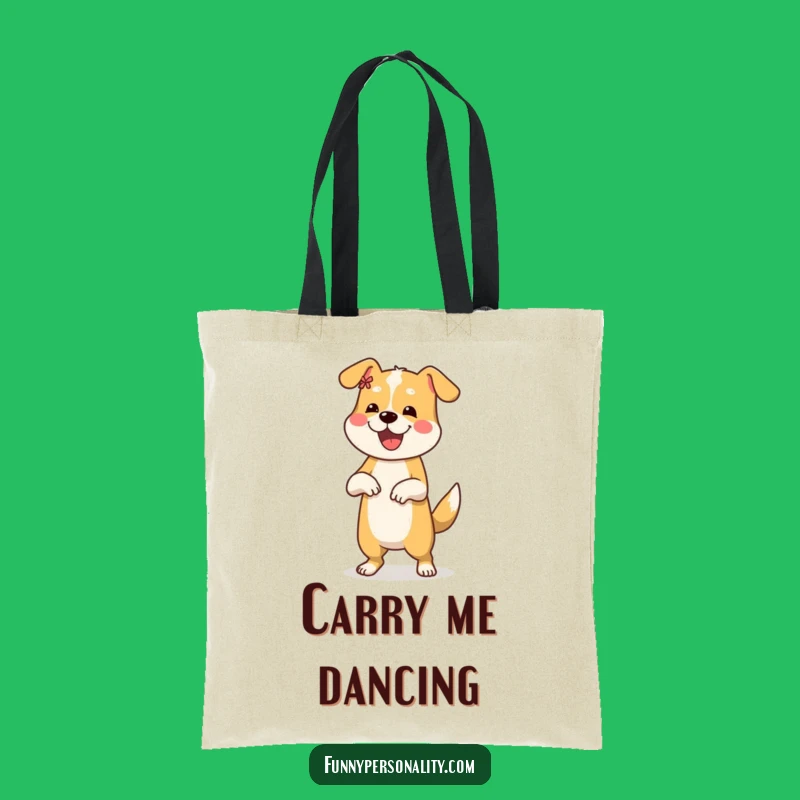Funny Dog Dance Tote Bag: Carry Your Grooves, Perfect Gift