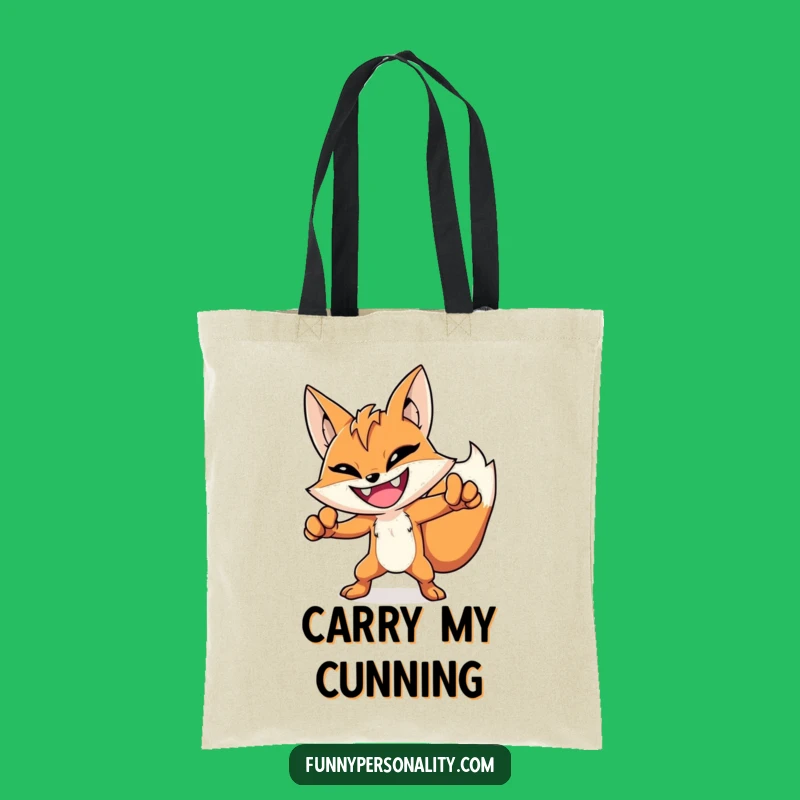 Funny Hero Fox Tote Bag: Carry Your Essentials with Heroic Style