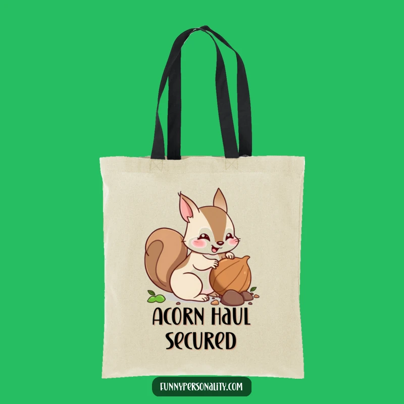 Funny Squirrel Nut Burying Tote Bag: Carry Your Treasures in Style!
