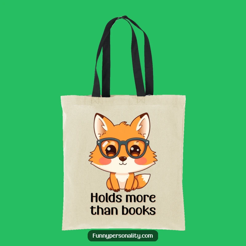 Funny Fox Tote Bag: Carry Your Books and Laughs with This Gift