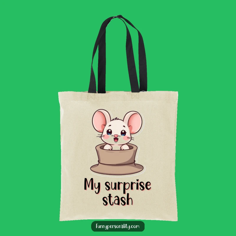 Funny Mouse Tote Bag: Carry Your Surprises with Hat Magic!