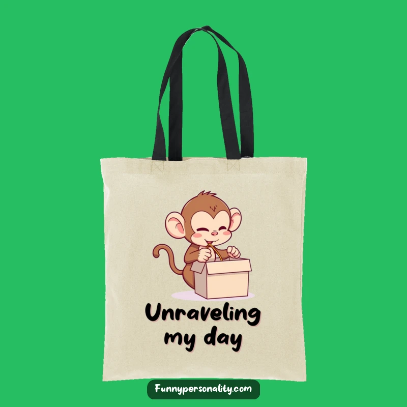 Funny Monkey Prank Tote Bag: Carry Your Tricks with This Hilarious Character's Style